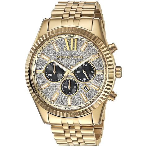 michael kors mk8267 price|oversized lexington gold tone watch.